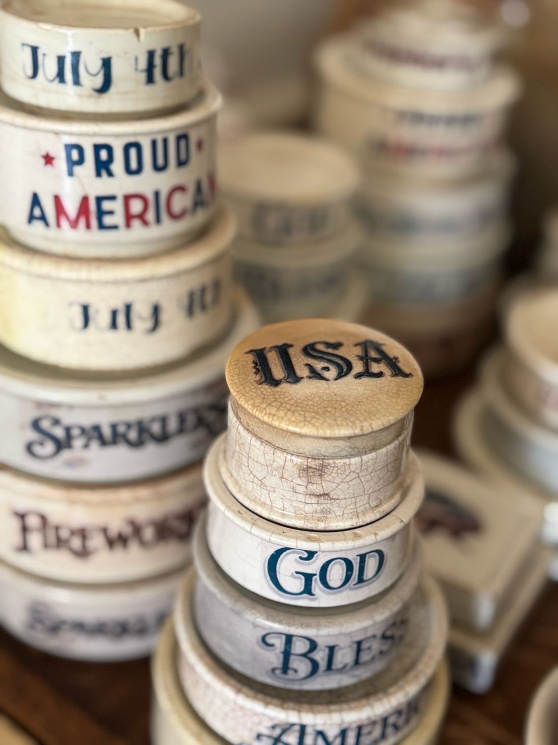 Resv’d For Michelle/Patriotic/Blue With Pastries/Campfire/Fireworks