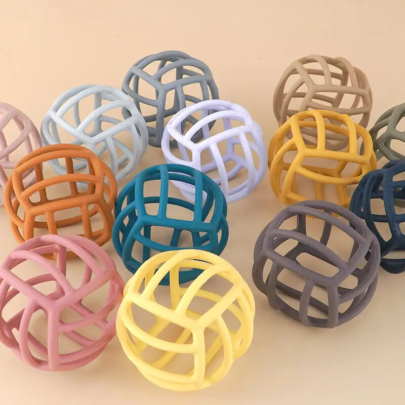 Colorful Silicone Chewing Teether Toy