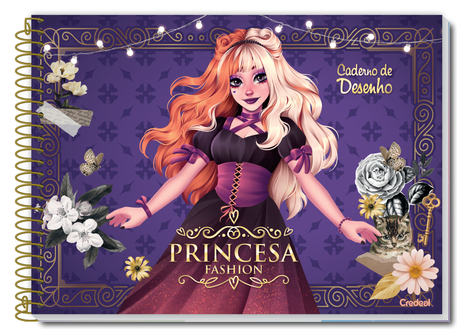 Princesa Fashion - Caderno Desenho