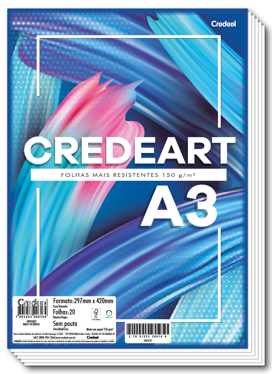 Credeart - Folhas para desenho