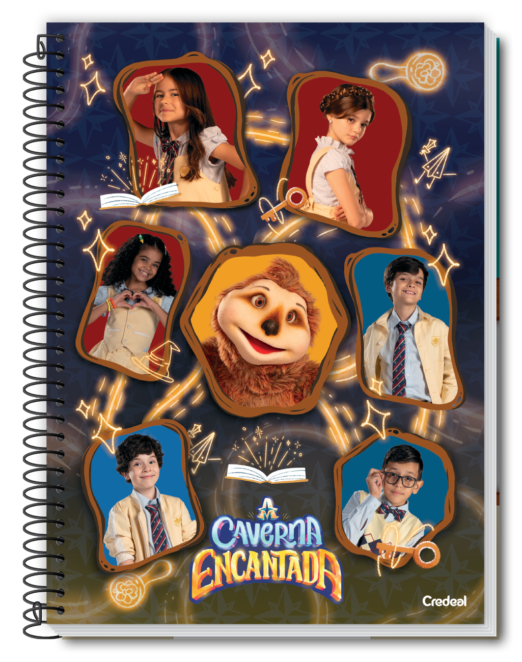 A Caverna Encantada - Caderno Espiral