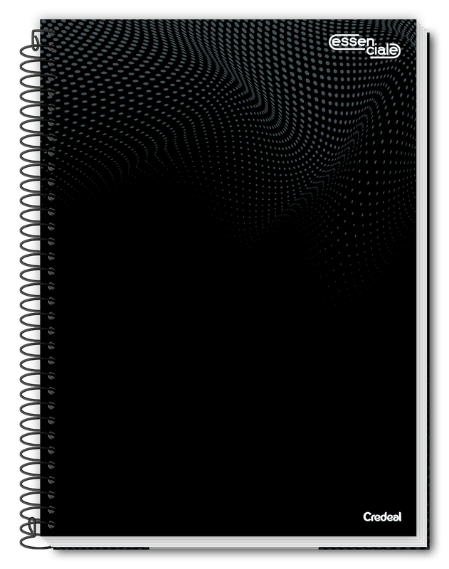 Essenciale Preto - Caderno Espiral