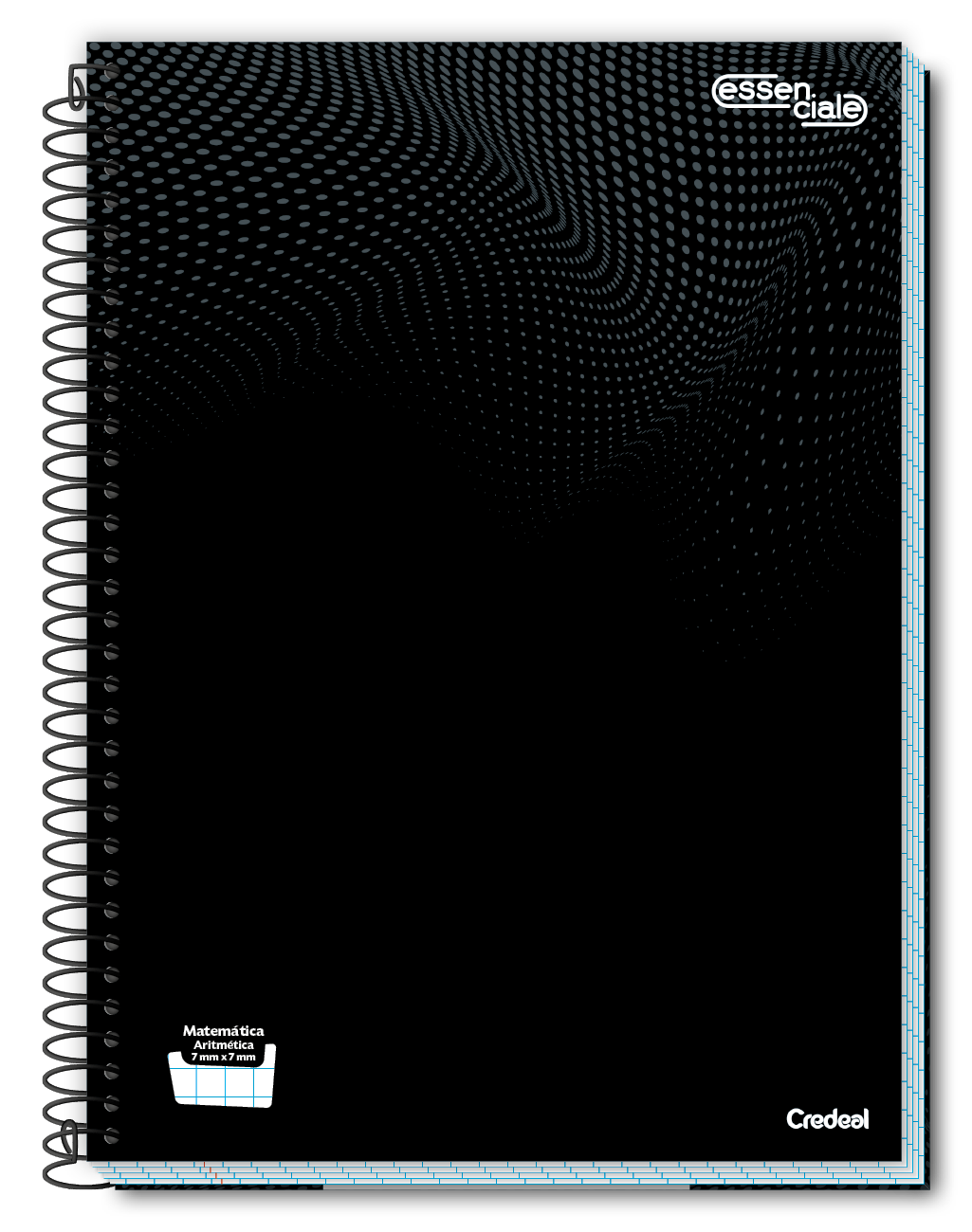Essenciale Preto - Caderno Aritmético Espiral