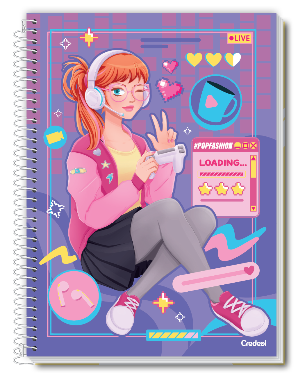 Pop Fashion - Caderno Espiral