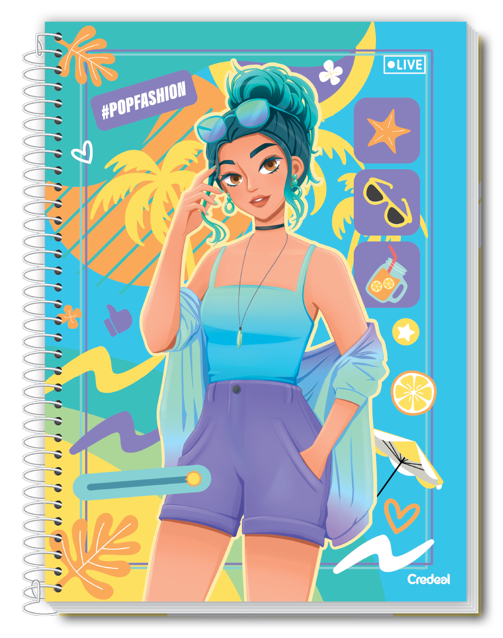 Pop Fashion - Caderno Espiral