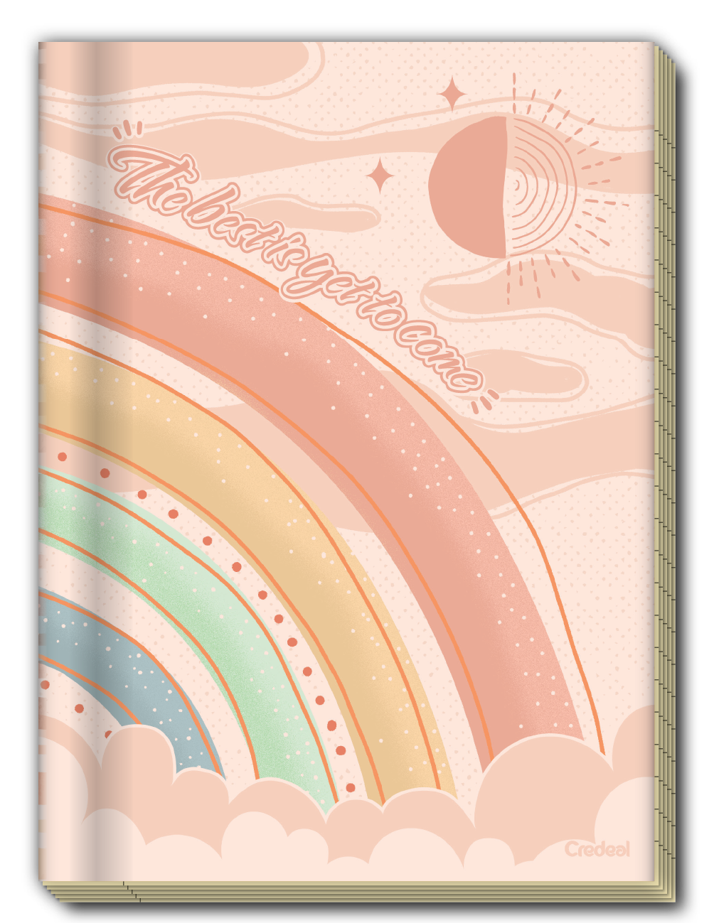 Arco-Íris - Caderno Grampeado