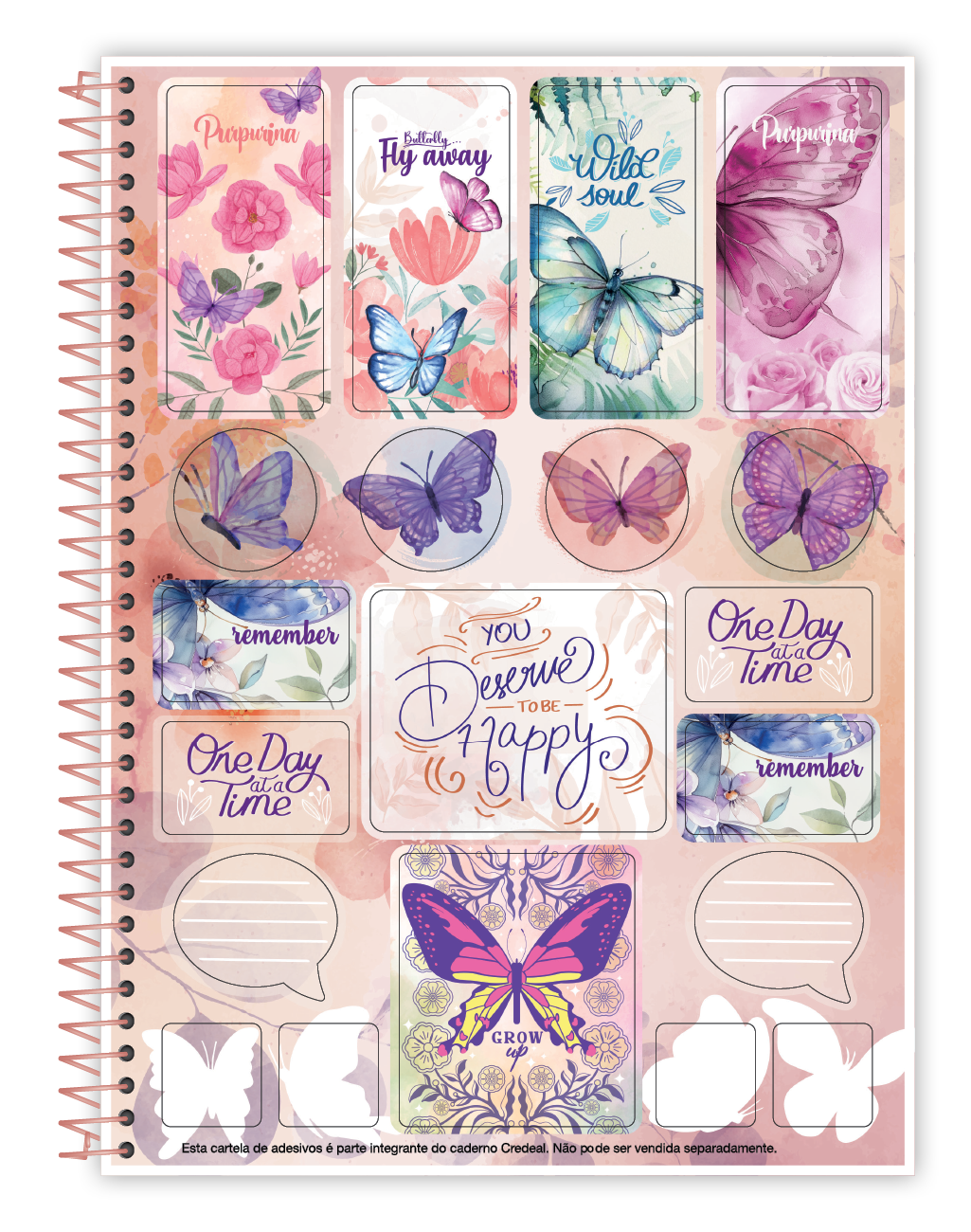 Purpurina - Caderno Espiral