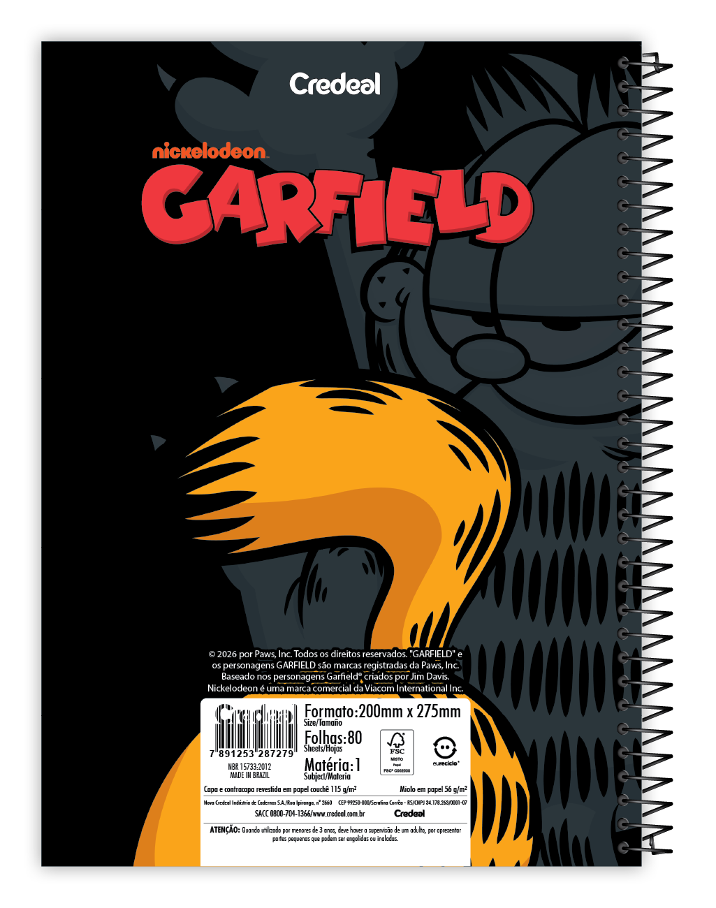 Garfield - Caderno Espiral