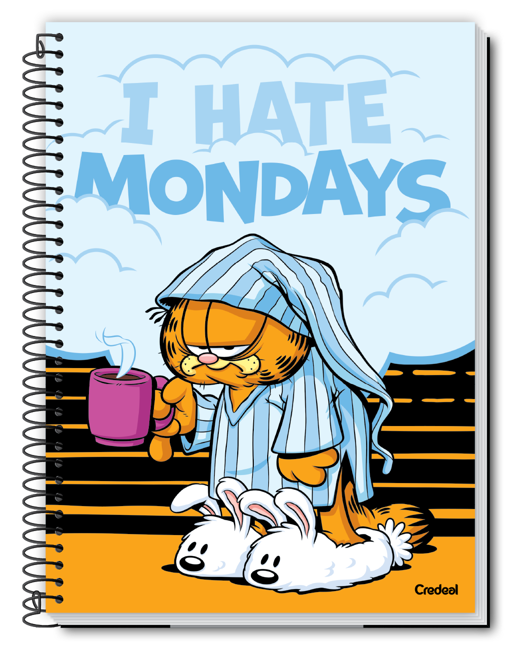 Garfield Light - Caderno Espiral