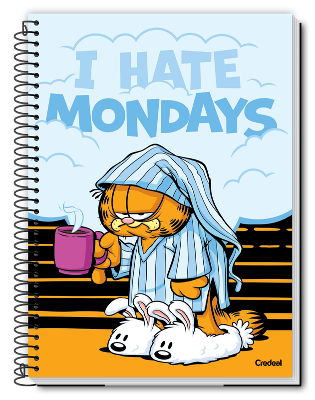Garfield Light - Caderno Espiral