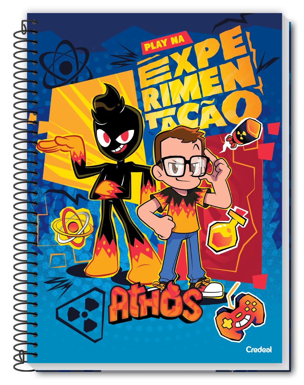 Athos e Problems - Caderno Espiral