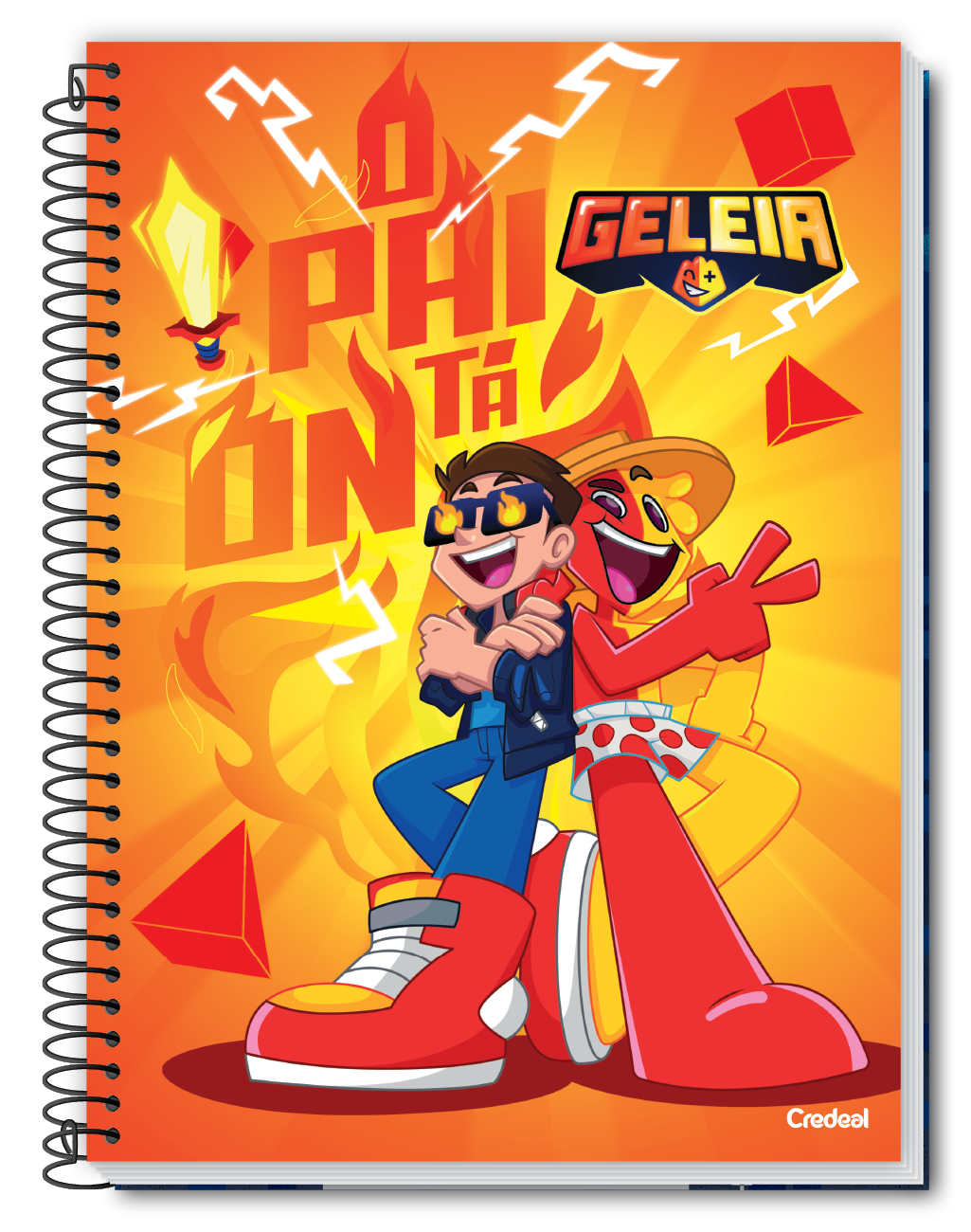 Geleia e Robin - Caderno Espiral