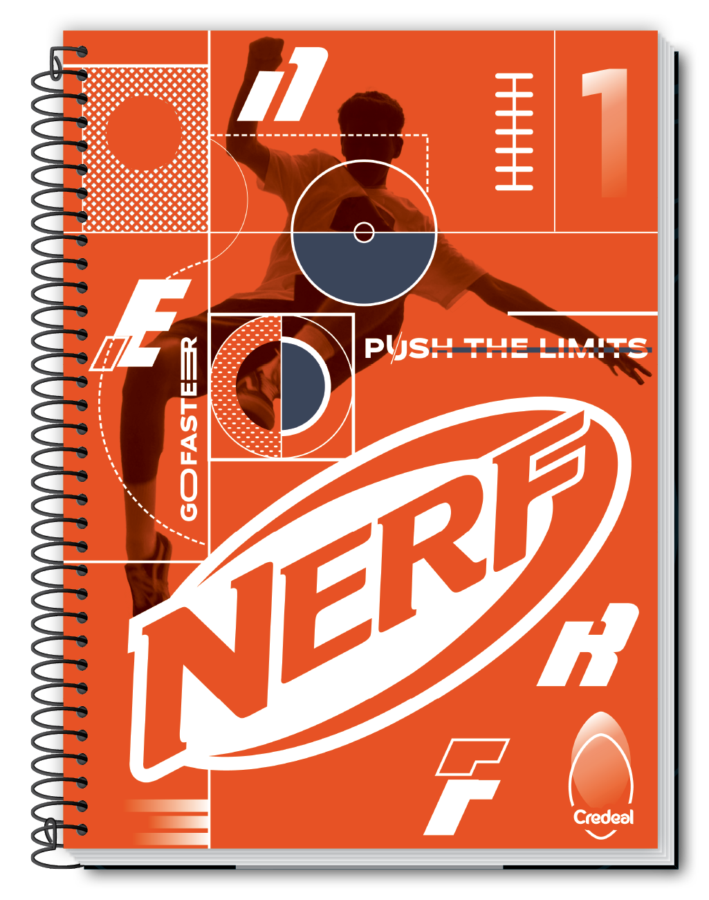 Nerf Light - Caderno Espiral