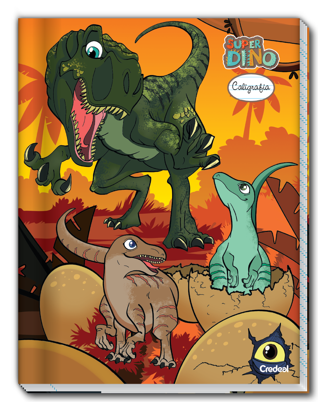 Super Dino - Caderno de Caligrafia
