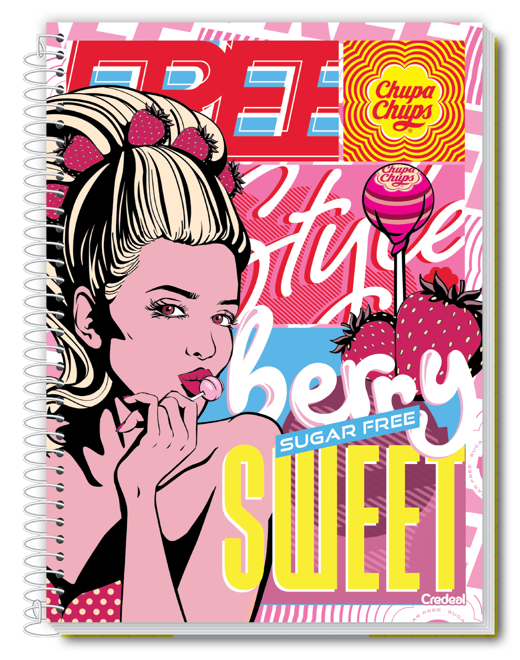 Chupa Chups - Caderno Espiral Chupa Chups - Caderno Espiral