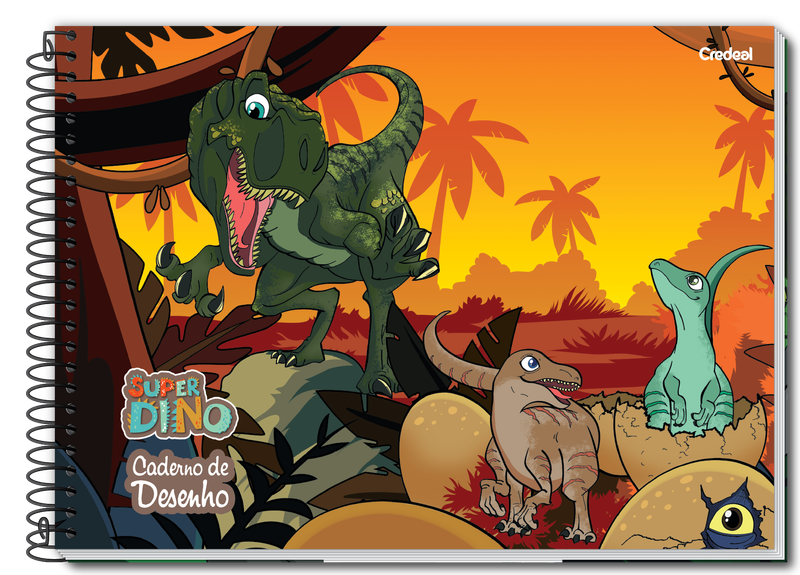 Super Dino - Caderno de Desenho