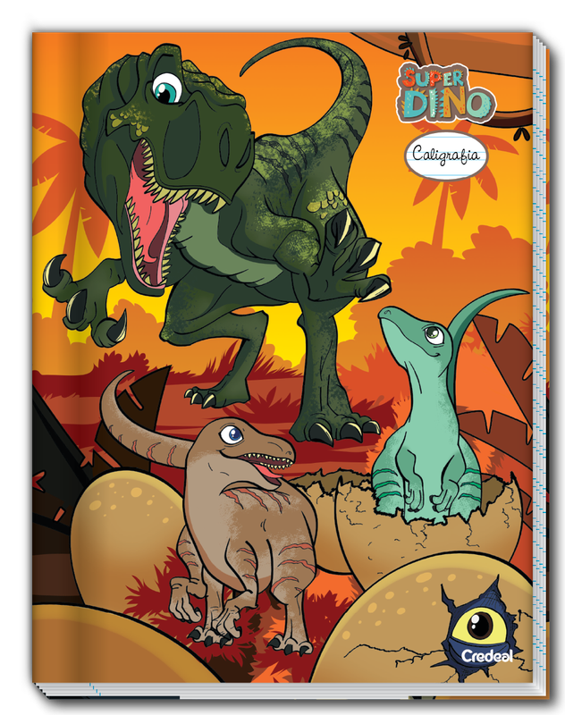 Super Dino - Caderno de Caligrafia