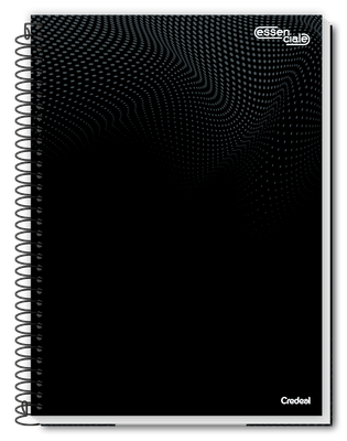 Essenciale Preto - Caderno Espiral