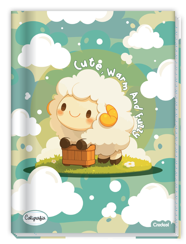 Lala Pets - Caderno de Caligrafia Costurado