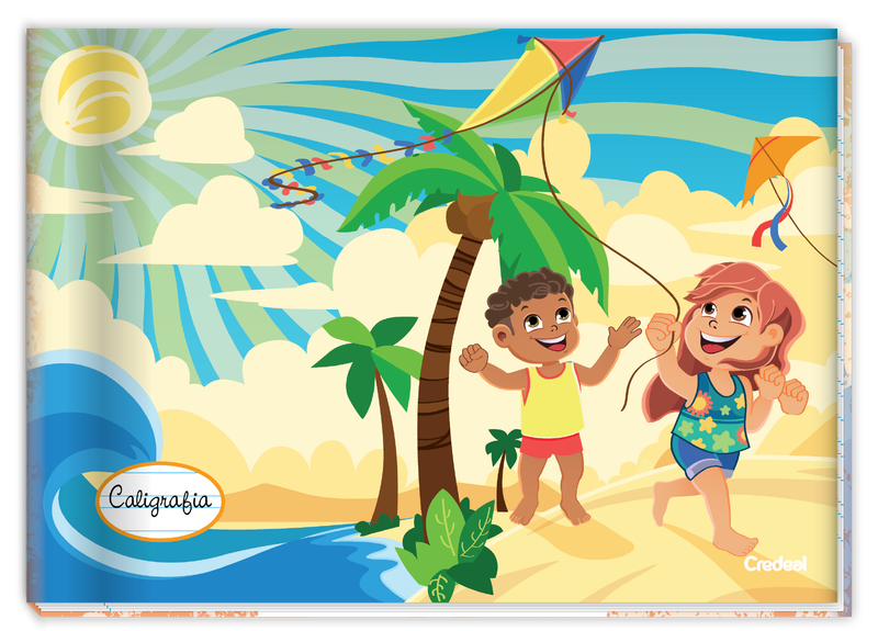 Turma da Lala - Caderno de Caligrafia 1/4 Costurado