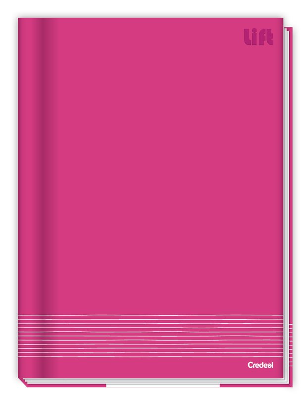 Lift Colorido - Caderno Costurado Lift Colorido - Caderno Costurado