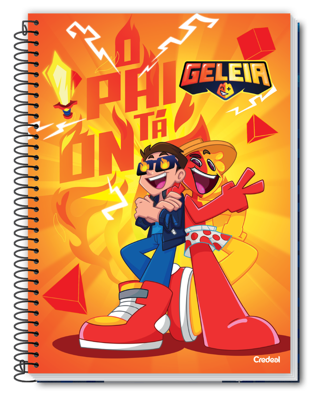 Geleia e Robin - Caderno Espiral