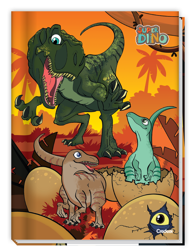 Super Dino - Caderno Costurado