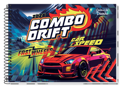 Super Cars - Caderno de Desenho Espiral