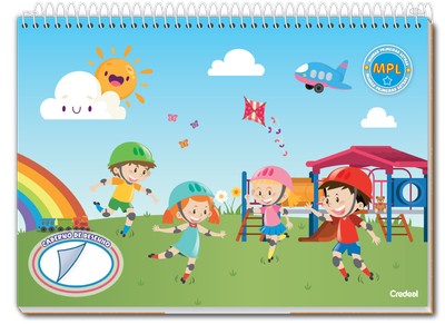 Minhas Primeiras Letras - Caderno de Desenho Espiral