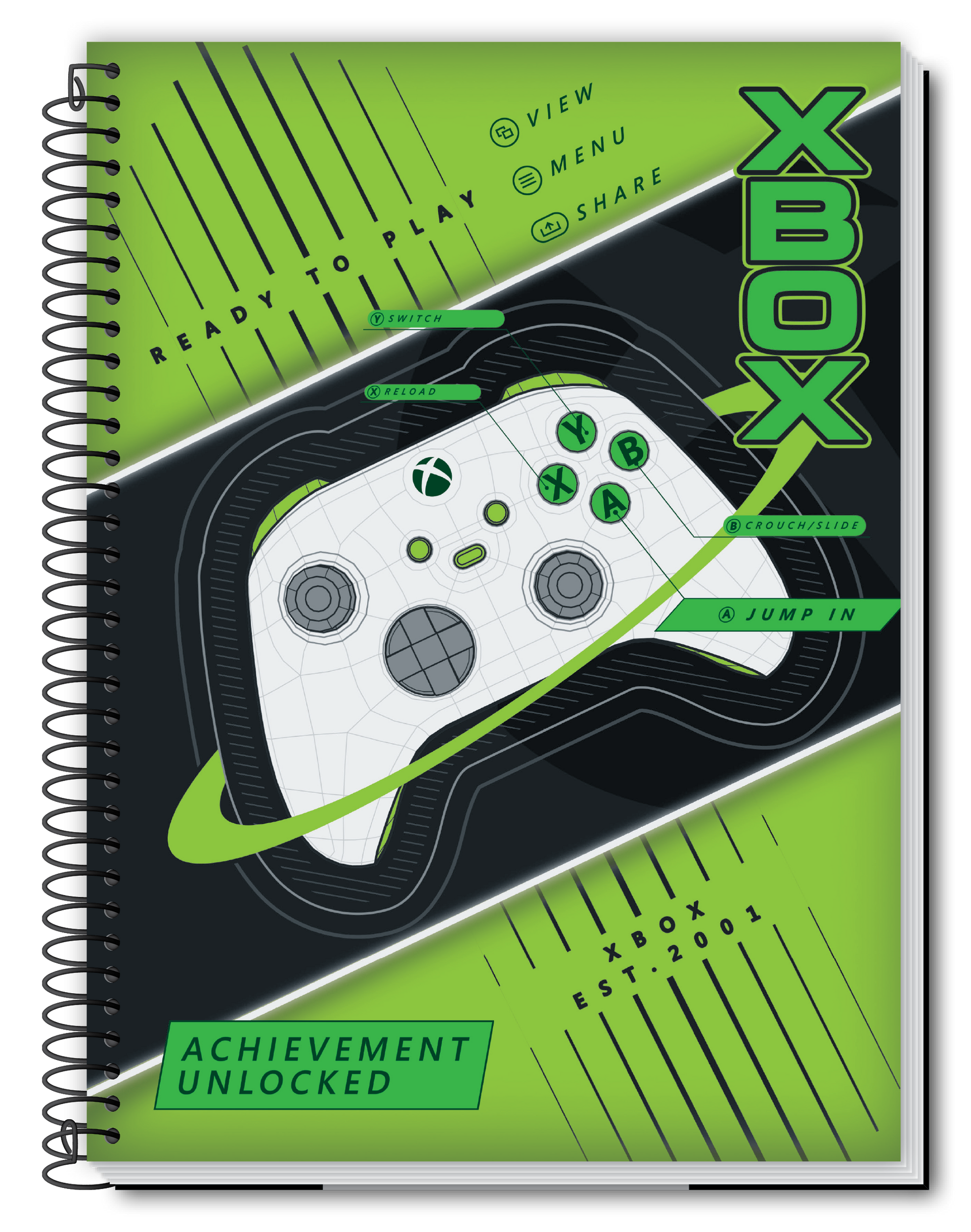XBOX - Caderno Espiral