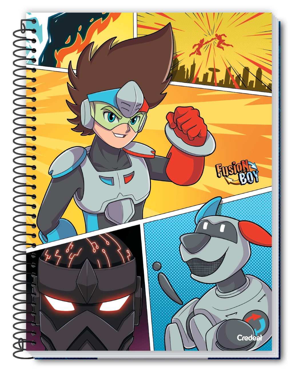 Fusion Boy - Caderno Espiral