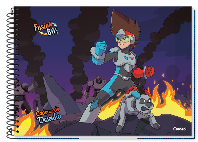 Fusion Boy - Caderno de Desenho Fusion Boy - Caderno de Desenho