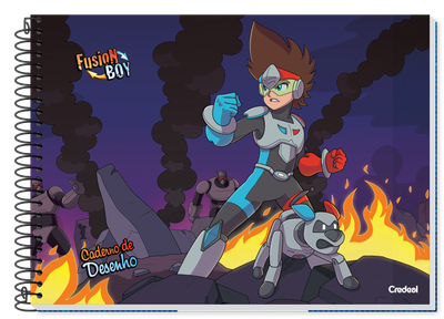 Fusion Boy - Caderno de Desenho Fusion Boy - Caderno de Desenho