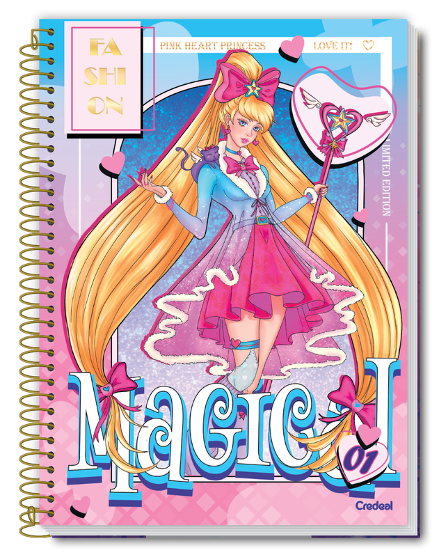 Princesa Fashion - Caderno Espiral Princesa Fashion - Caderno Espiral