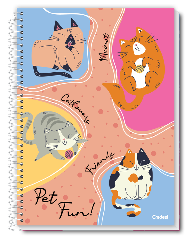 Pet Fun - Caderno Espiral Pet Fun - Caderno Espiral