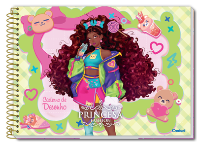 Princesa Fashion - Caderno Desenho Princesa Fashion - Caderno Desenho
