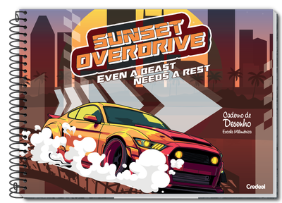 Super Cars - Caderno de Desenho Espiral
