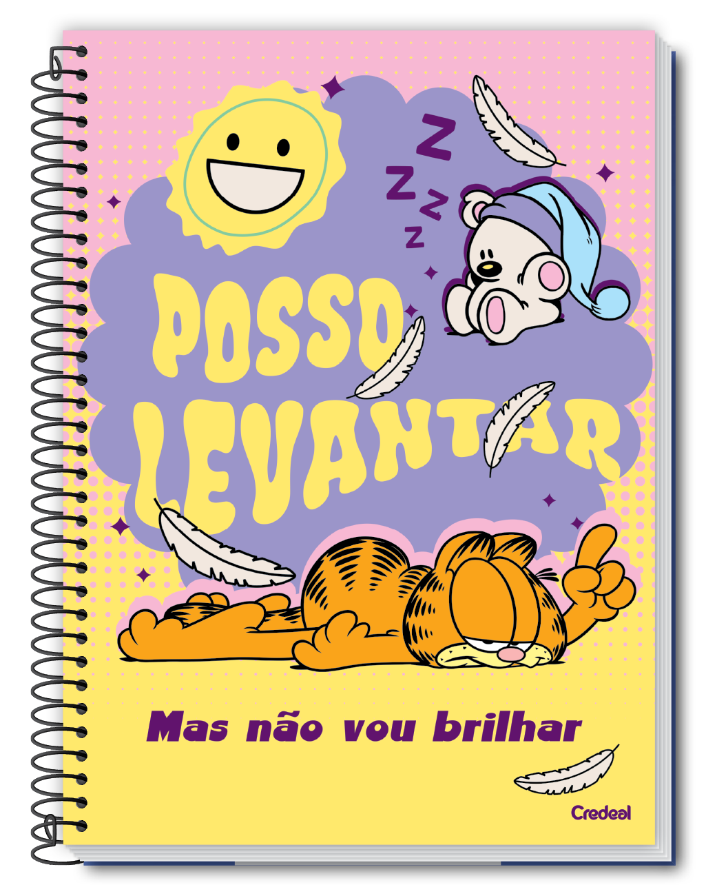 Garfield Light - Caderno Espiral