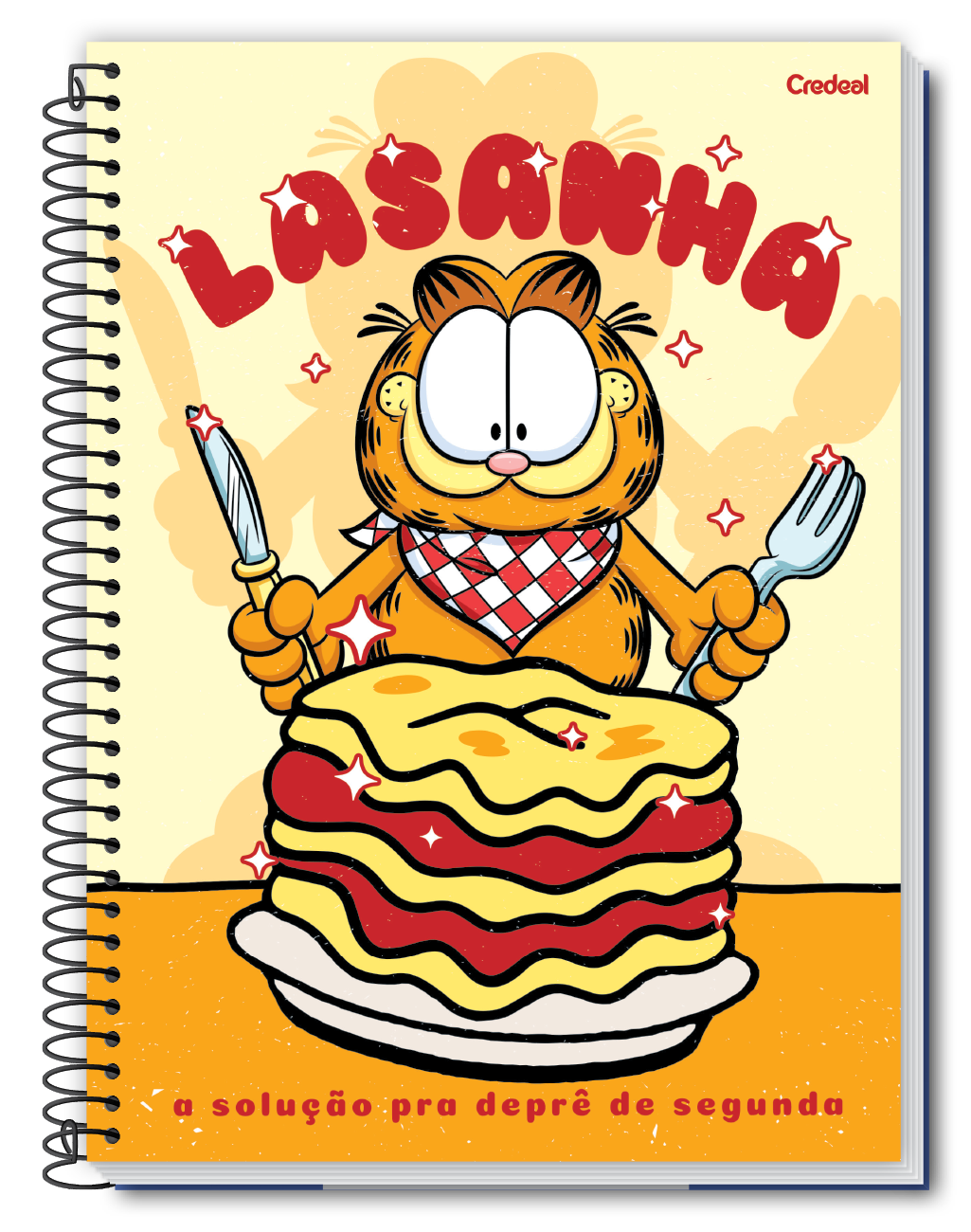 Garfield Light - Caderno Espiral