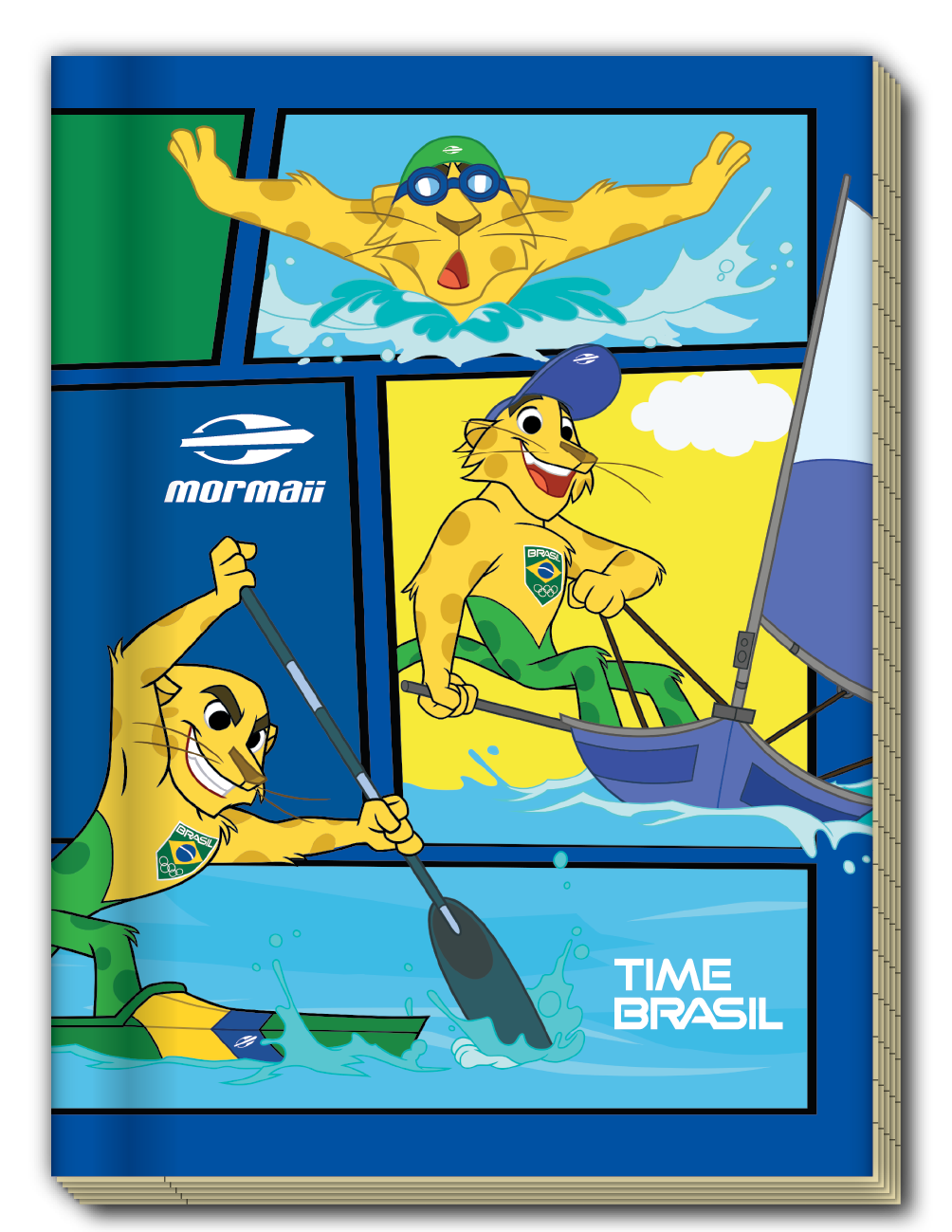 Time Brasil Mormaii - Caderno Grampeado Time Brasil Mormaii - Caderno Grampeado
