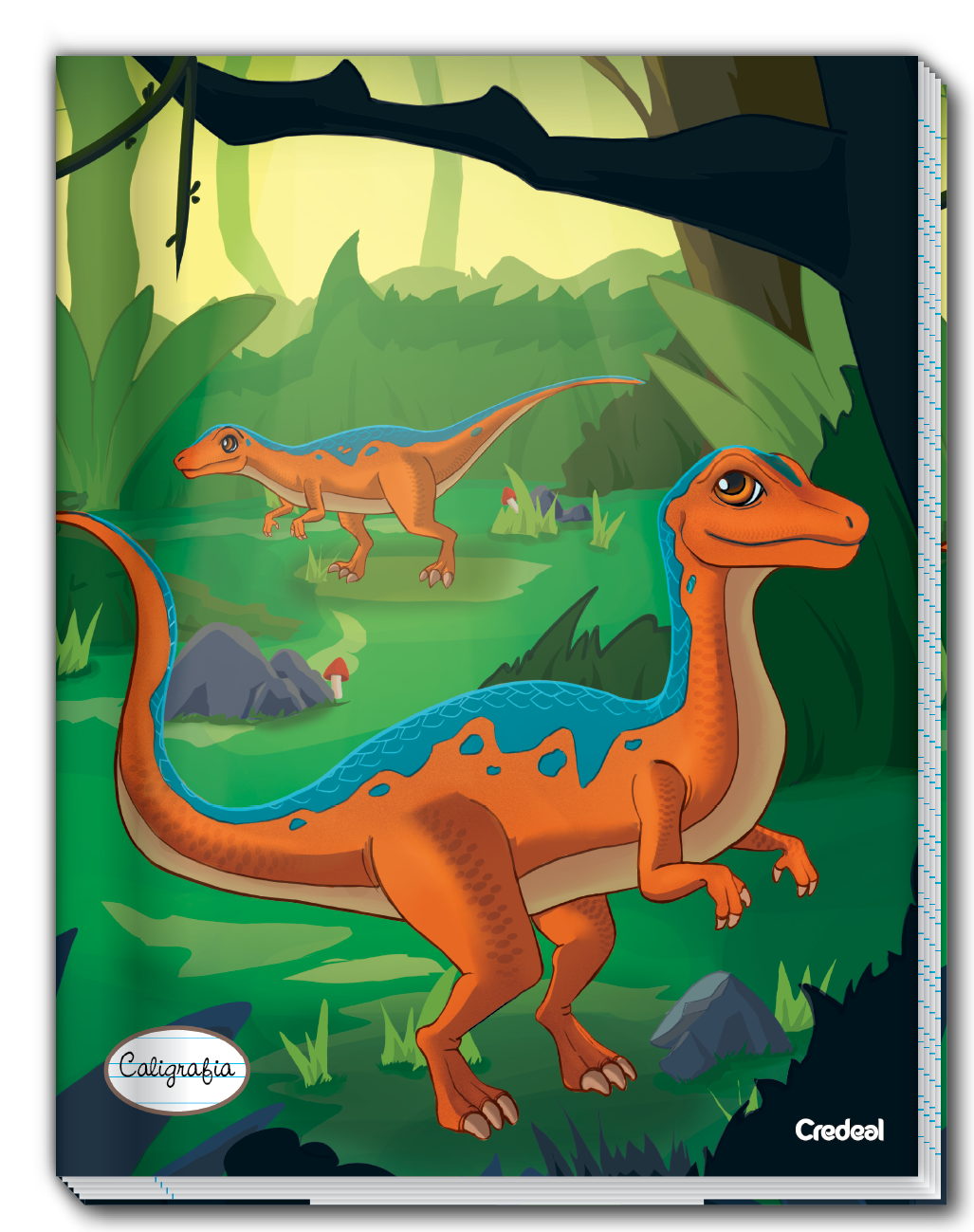Super Dino - Caderno de Caligrafia