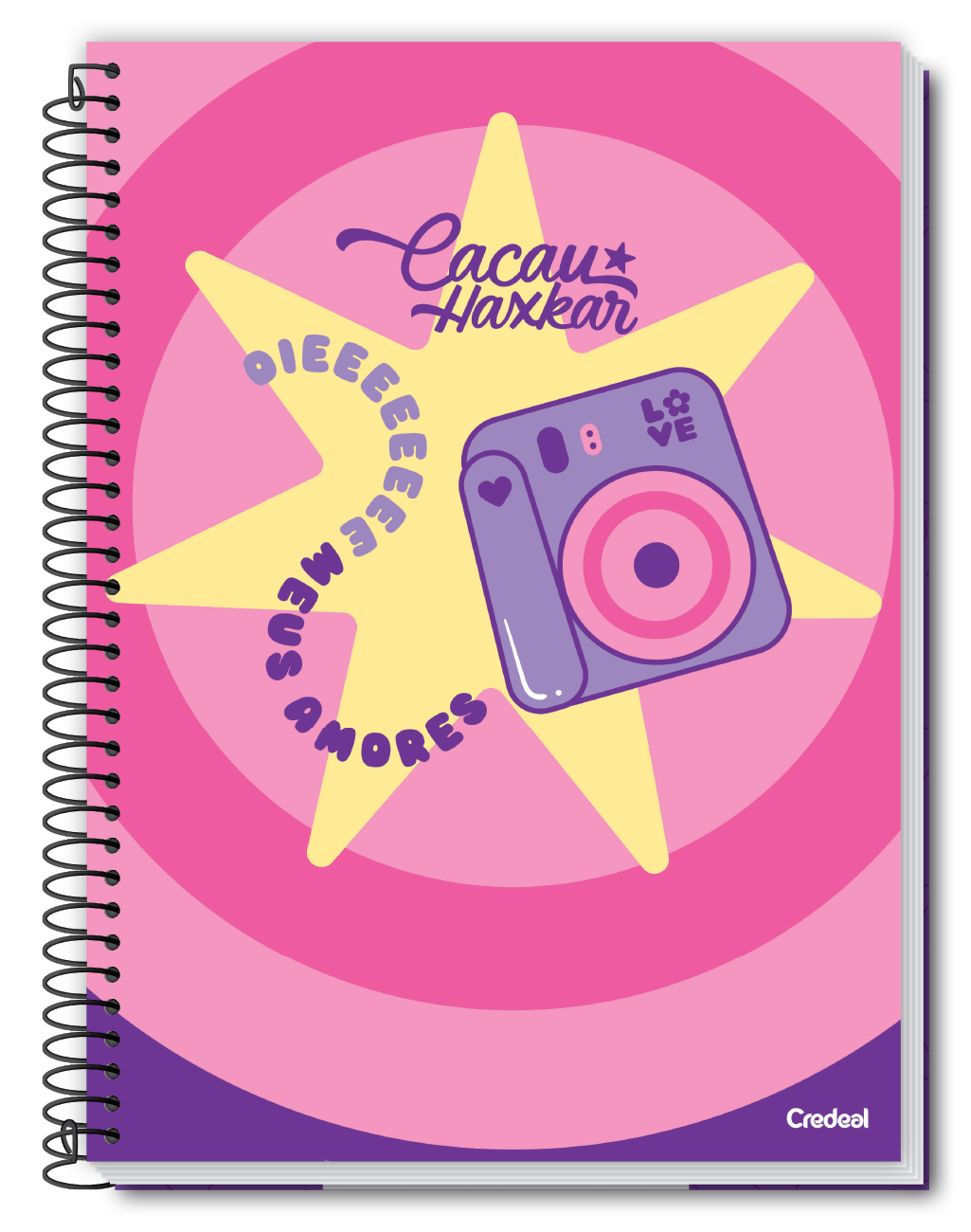 Cacau Haxkar - Caderno Espiral Cacau Haxkar - Caderno Espiral