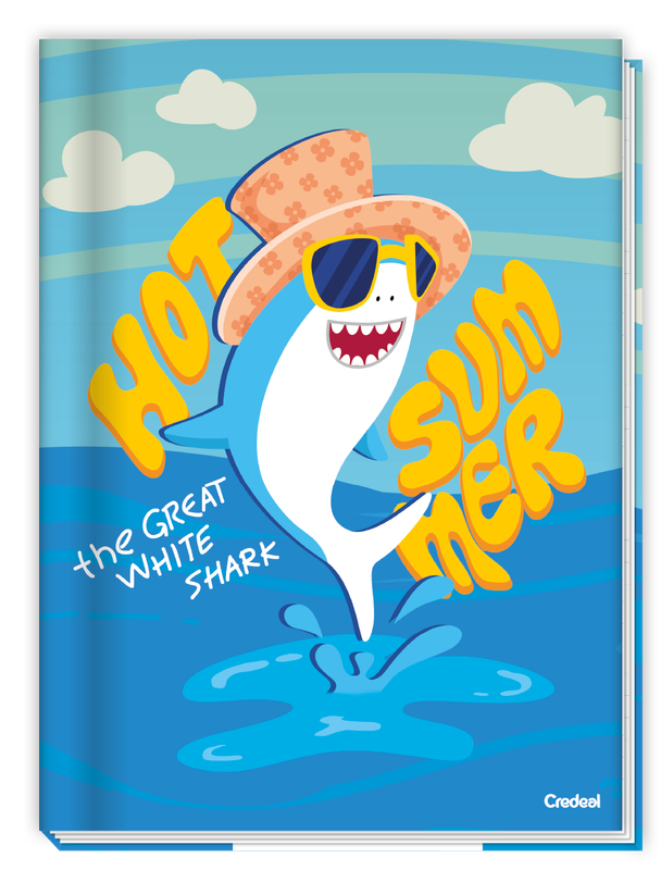 Sharkinhos - Caderno Costurado Sharkinhos - Caderno Costurado