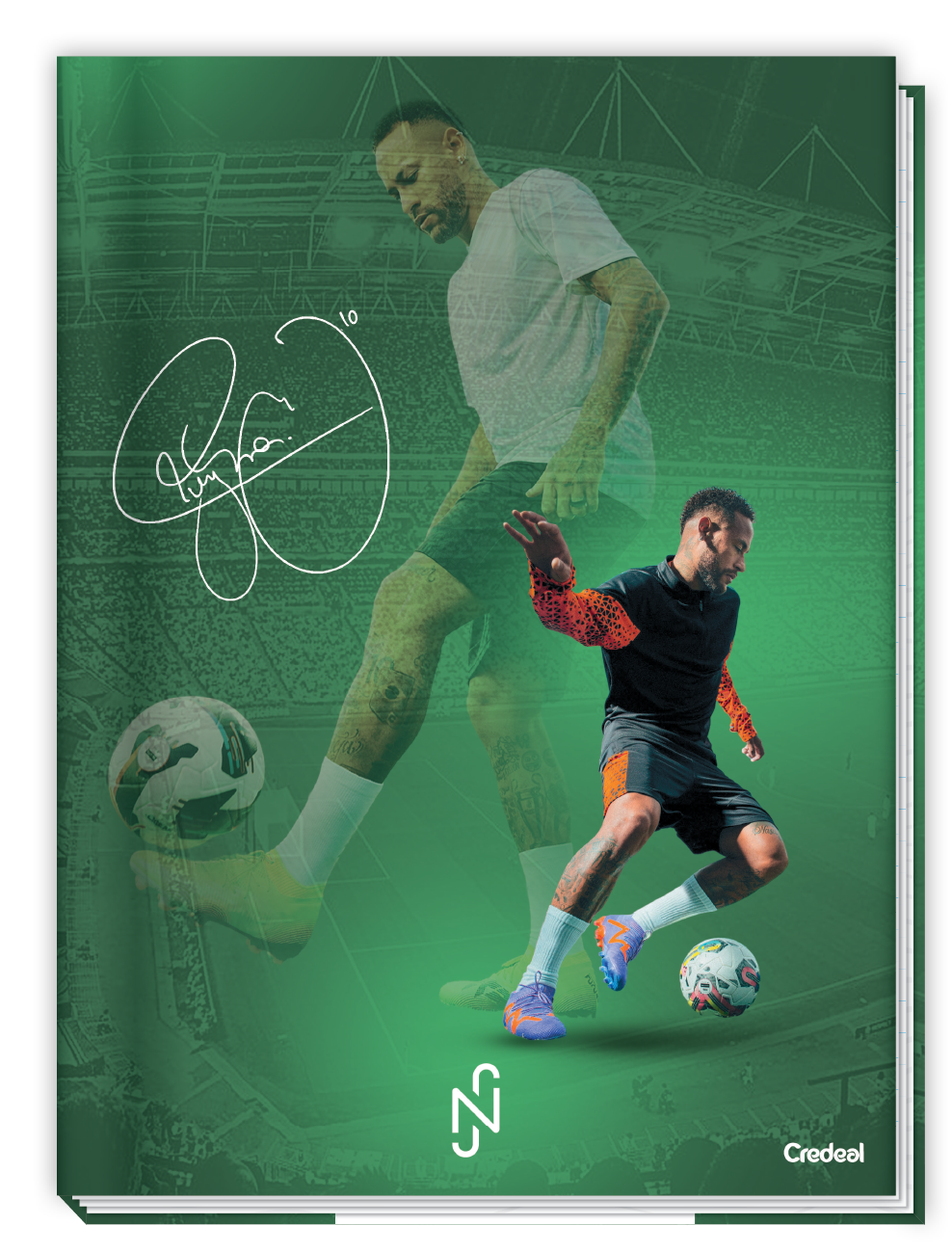 Neymar - Caderno Costurado Neymar - Caderno Costurado