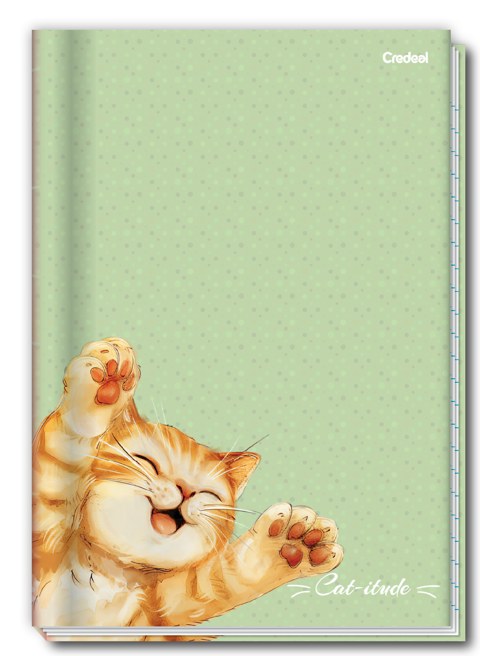 Cat-Itude - Caderno Costurado Cat-Itude - Caderno Costurado