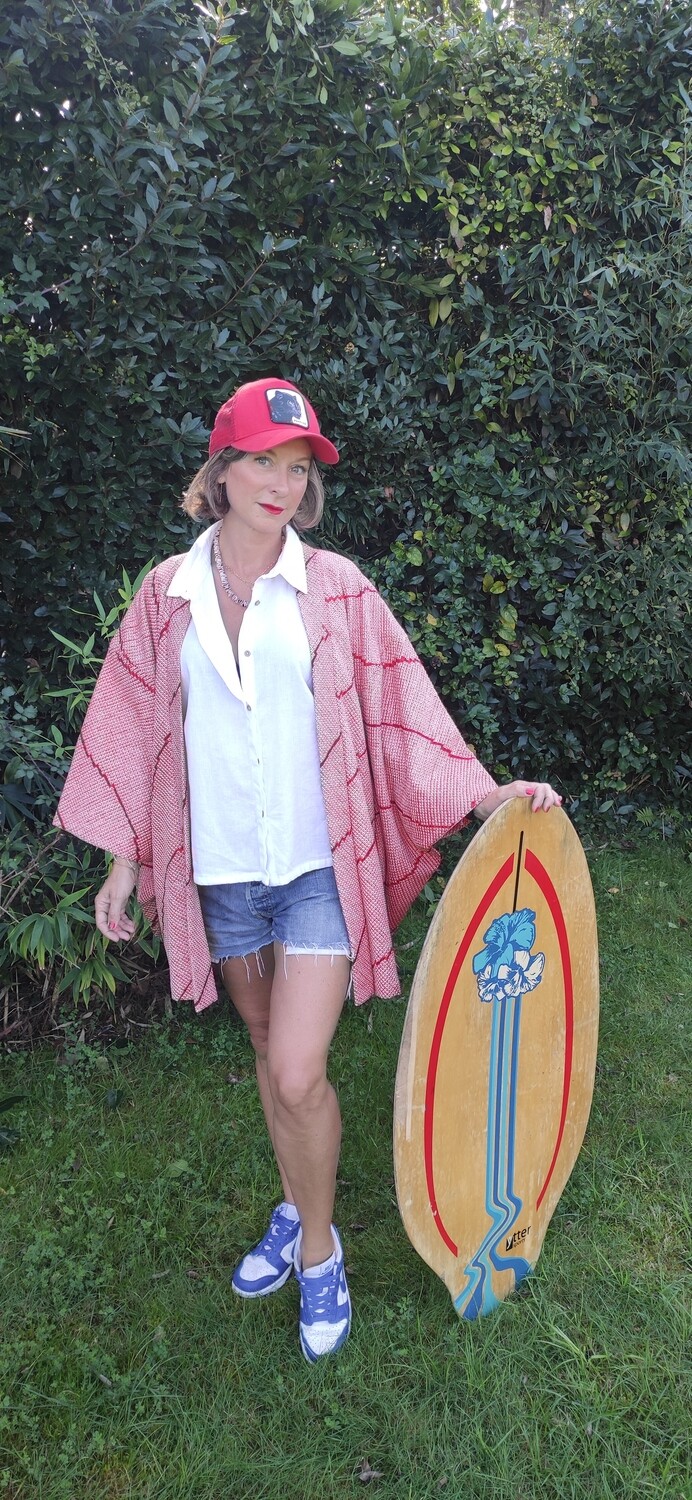 Haori coton file de soie