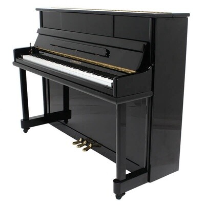 Steinhoven SU112 Upright Piano, Polished Ebony (112cm, 44&quot;) - FREE DELIVERY