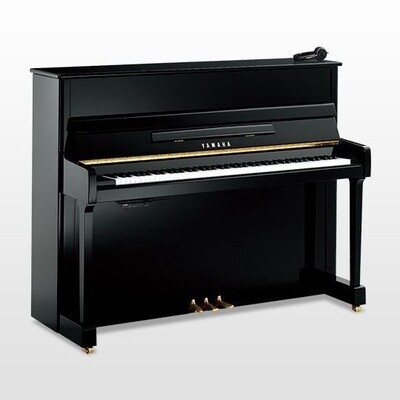 Yamaha P116SH Silent Upright Piano, Polished Ebony - FREE DELIVERY
