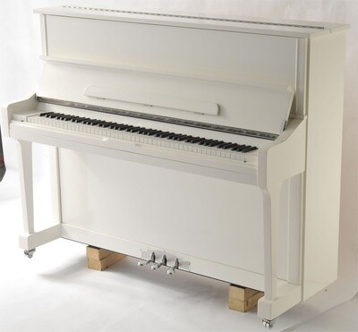 Steinhoven SU121 Upright Piano, Polished White (121cm, 47.5&quot;) - FREE DELIVERY