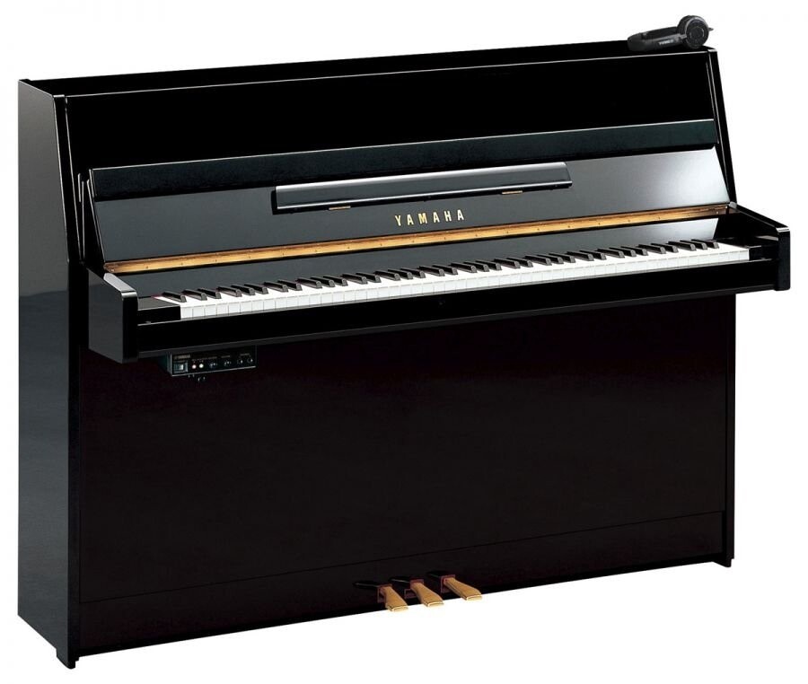 Yamaha B1 SC2 Silent Upright Piano, Polished Ebony - FREE DELIVERY